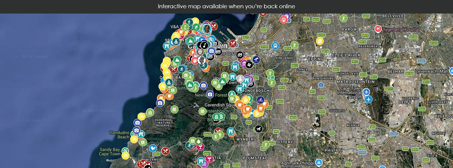 Map unavailable offline