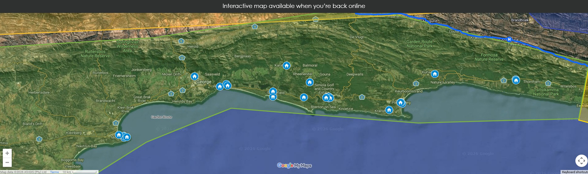 Map unavailable offline