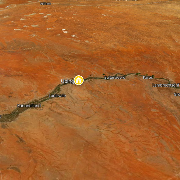 Backpacking map of Northern Cape Province