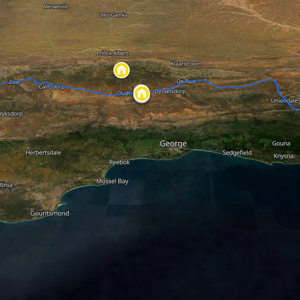Backpacking map of Route 62
