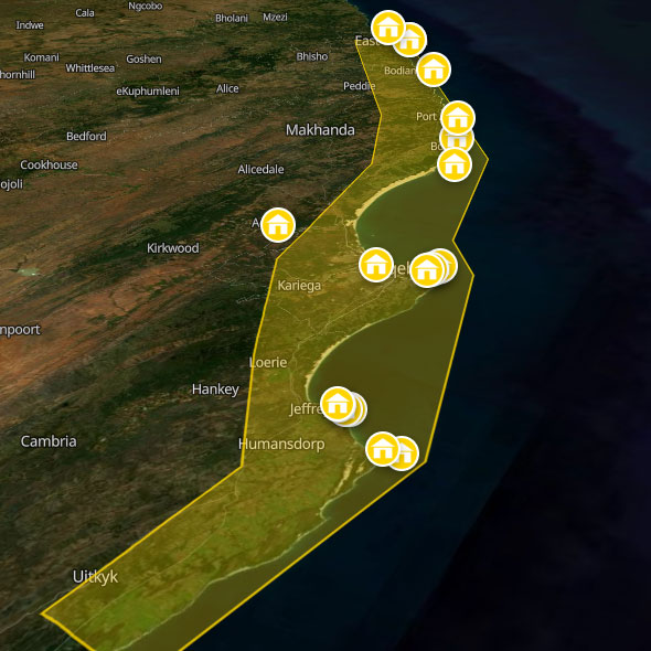 Backpacking map of the Sunshine Coast
