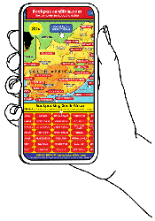 Backpacking guide on mobile phone