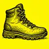 Hiking boots icon