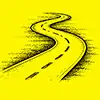 Travel route icon